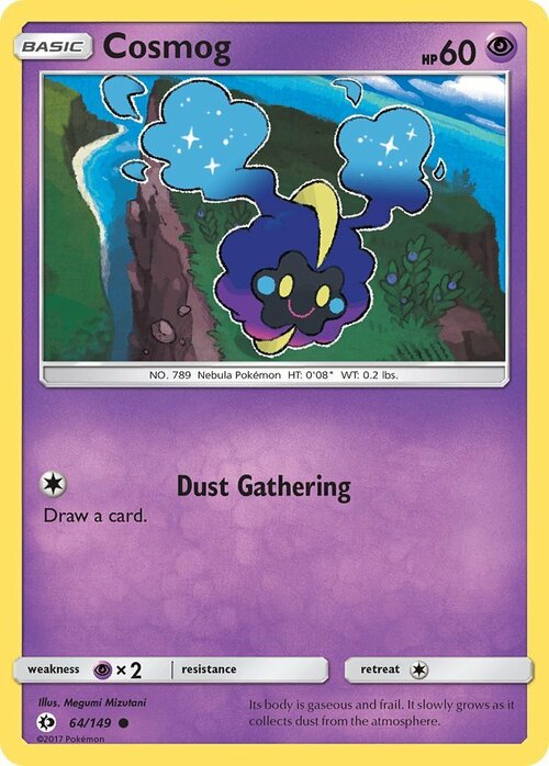 Cosmog Card Front