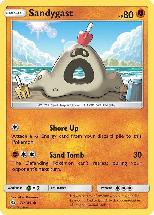 Sandygast Card Front