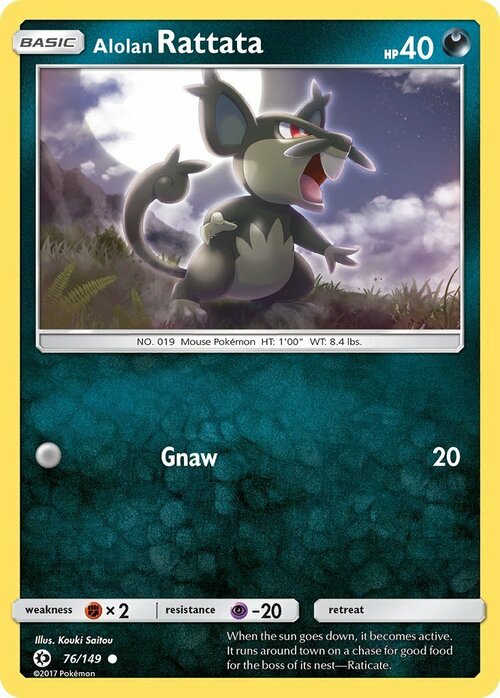 Alolan Rattata Card Front