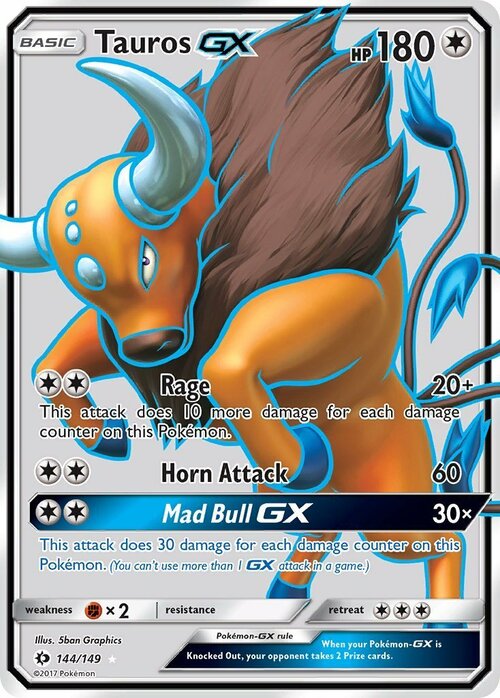 Tauros GX Card Front