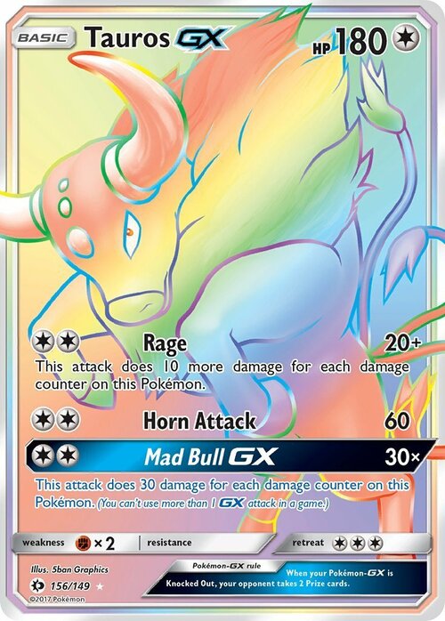 Tauros GX Card Front