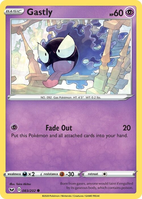 Gastly Card Front