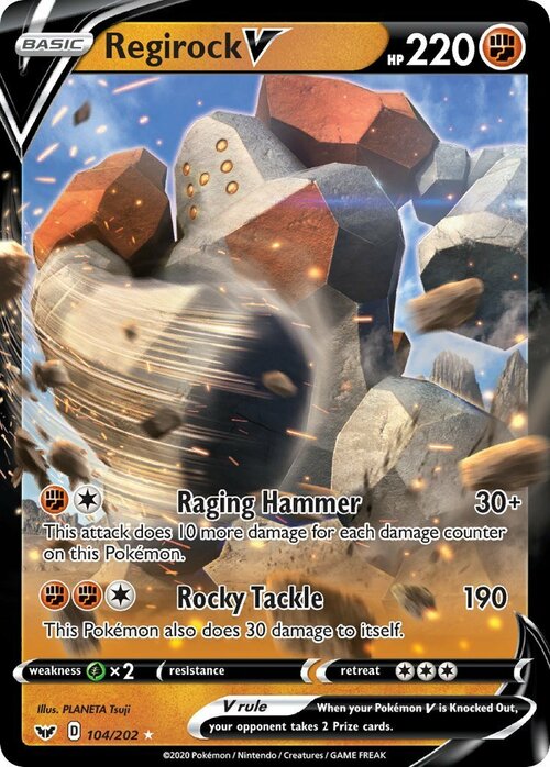 Regirock V Card Front