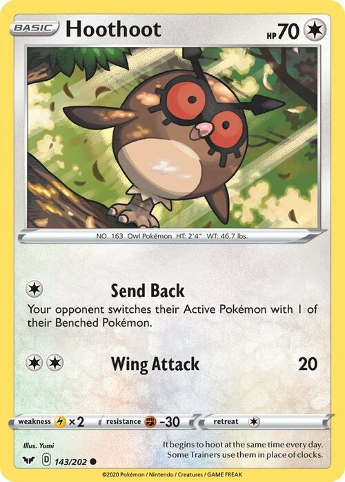 Hoothoot Card Front