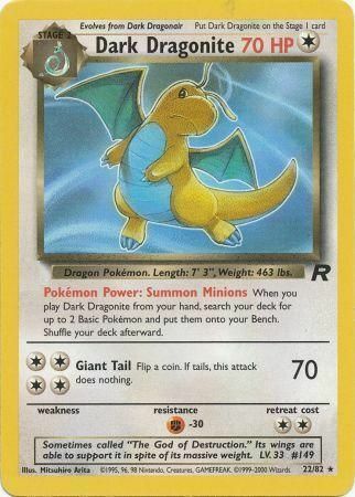 Dark Dragonite Card Front