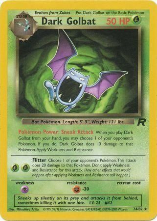 Dark Golbat Card Front