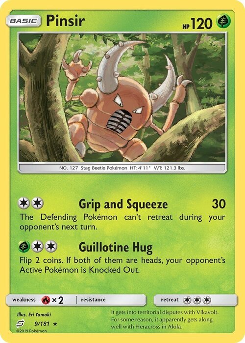 Pinsir Card Front