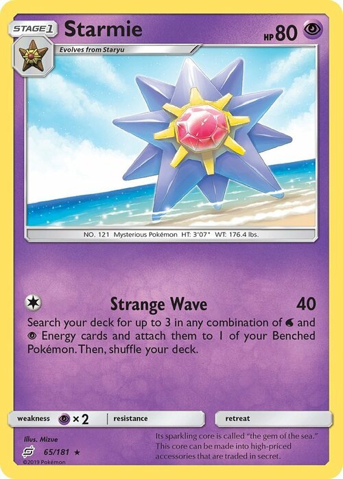 Starmie Card Front