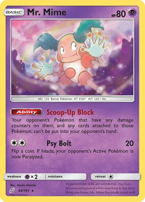 Mr. Mime Card Front