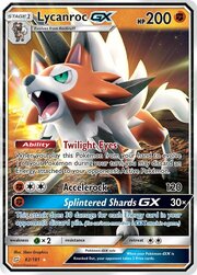 Lycanroc GX [Twilight Eyes | Accelerock | Splintered Shard GX]