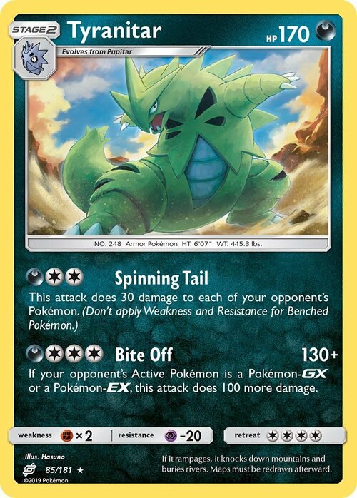 Tyranitar Card Front