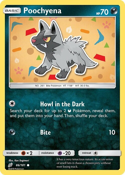 Poochyena Card Front