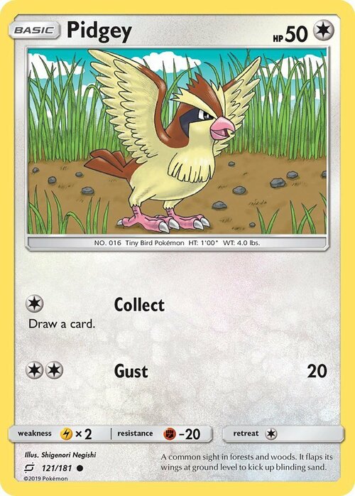 Pidgey Card Front