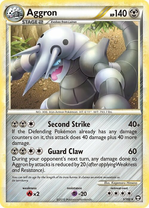 Aggron Card Front