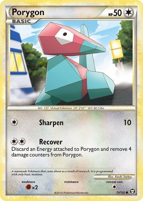 Porygon Card Front