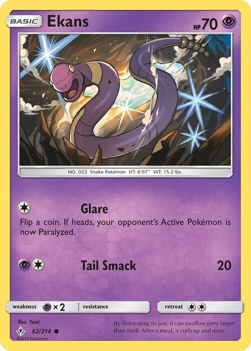 Ekans Card Front