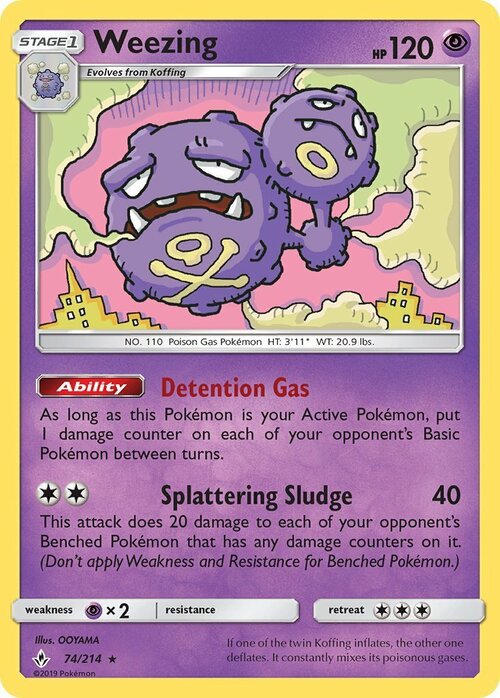 Weezing Card Front