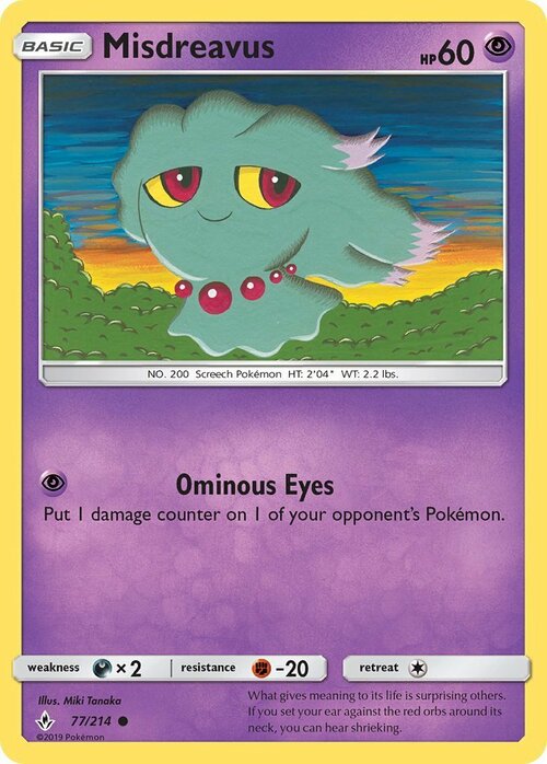 Misdreavus Card Front