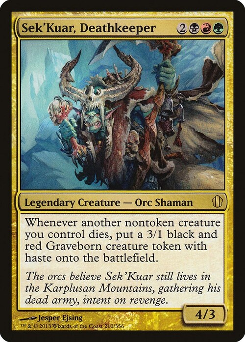 Sek'Kuar, Deathkeeper Card Front