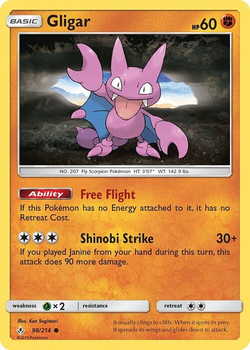 Gligar Card Front