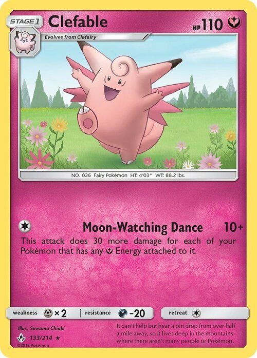 Clefable Card Front