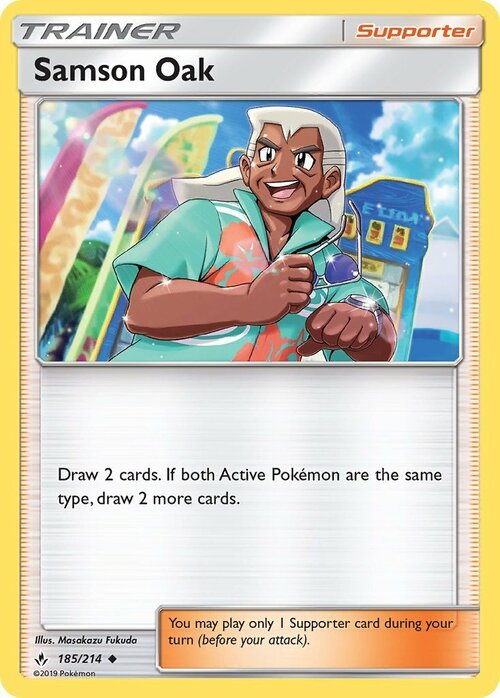 Samson Oak Card Front