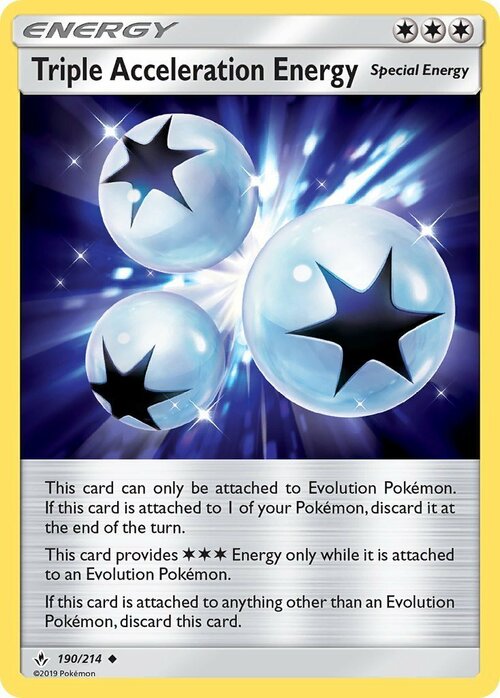 Triple Acceleration Energy Card Front