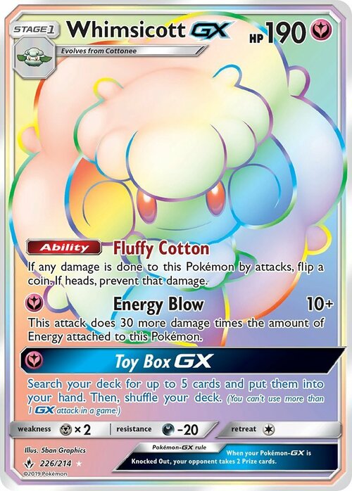 Whimsicott GX Card Front