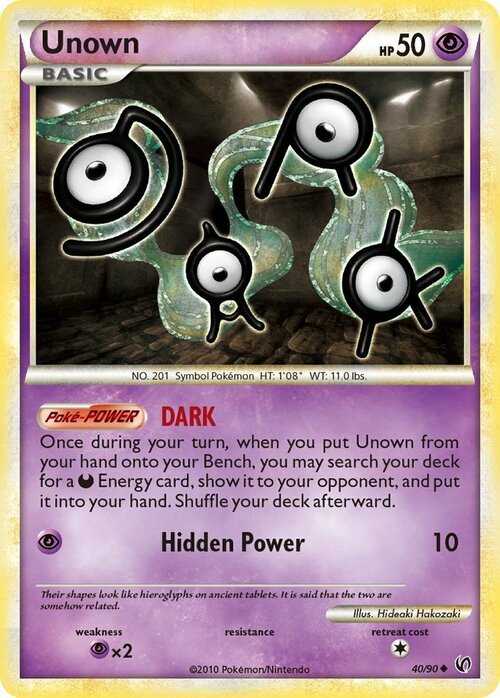 Unown Card Front