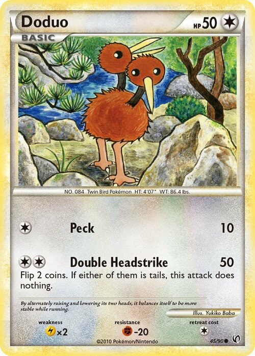 Doduo Card Front