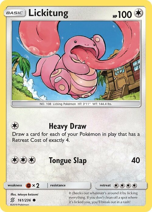 Lickitung Card Front