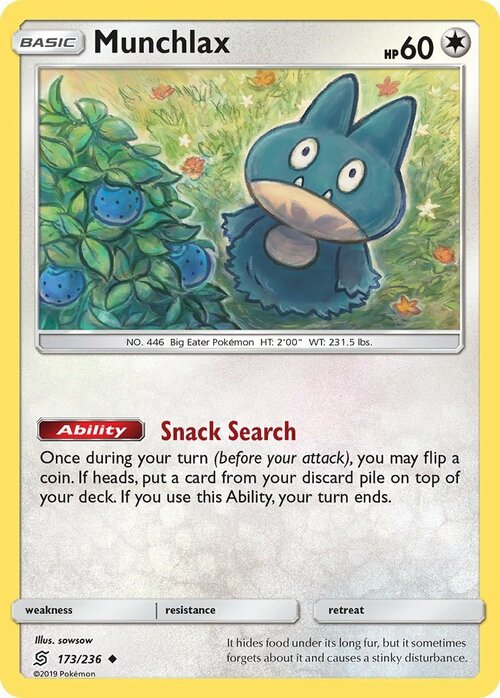 Munchlax Card Front