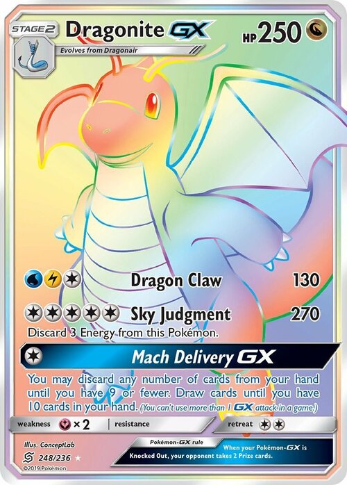 Dragonite GX Card Front