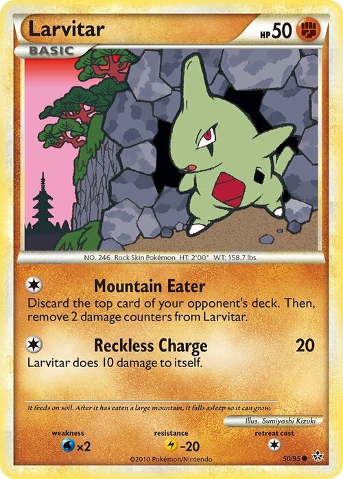 Larvitar Card Front