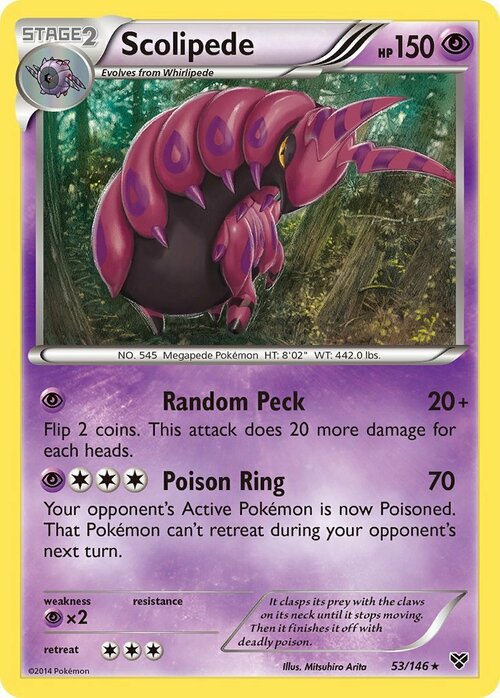 Scolipede Card Front