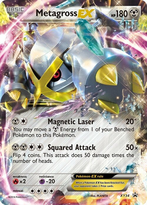 Metagross EX Card Front