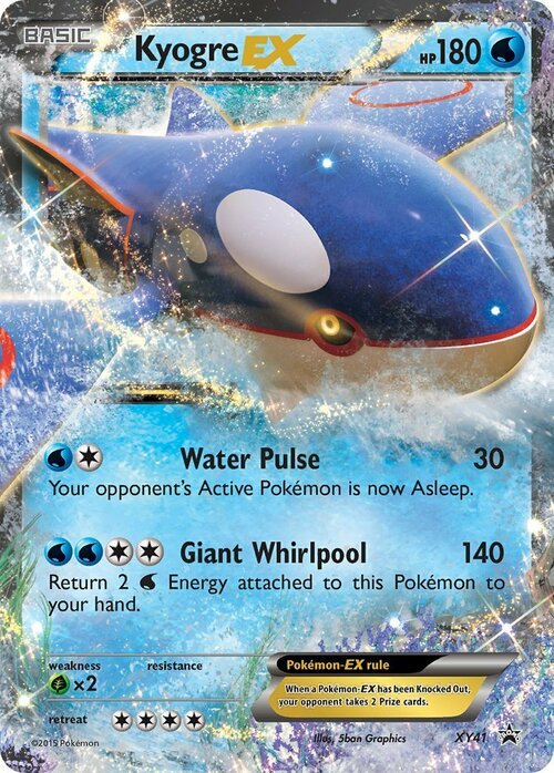 Kyogre EX Card Front