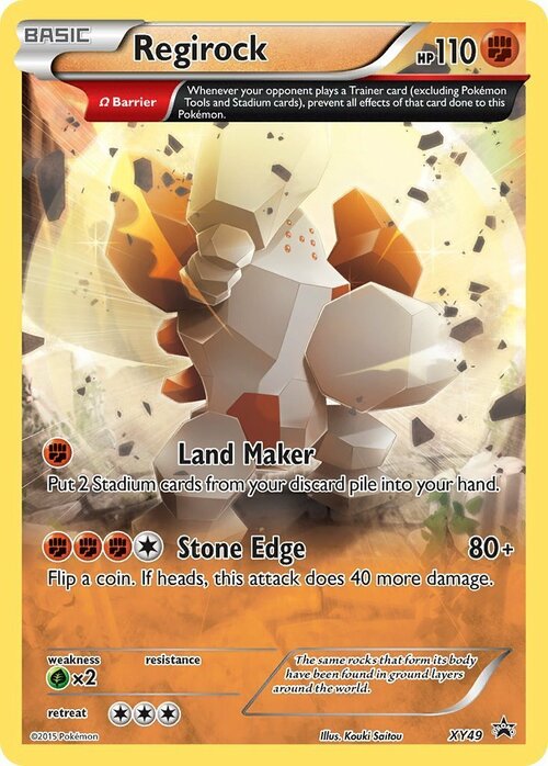 Regirock Card Front