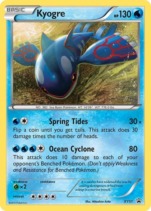 Kyogre Card Front