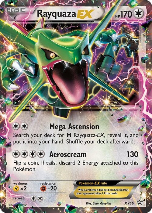 Rayquaza EX Card Front