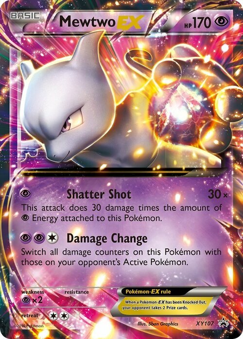 Mewtwo EX Card Front