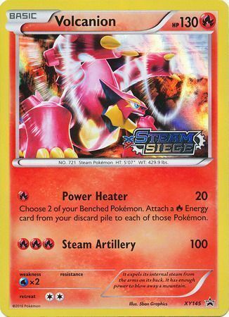 Volcanion Card Front