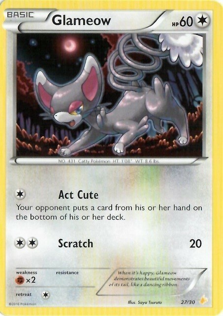 Glameow Card Front