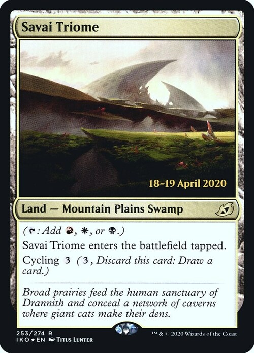 Savai Triome Card Front