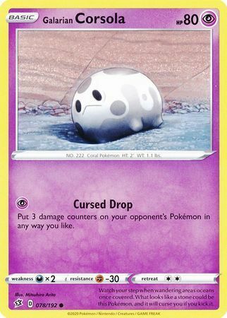 Galarian Corsola Card Front