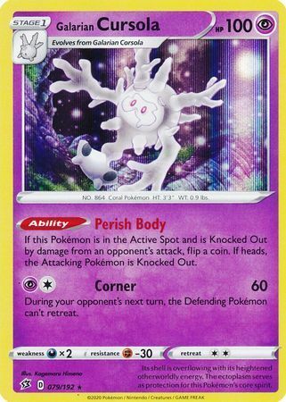 Galarian Cursola Card Front