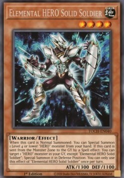 Elemental HERO Solid Soldier Card Front