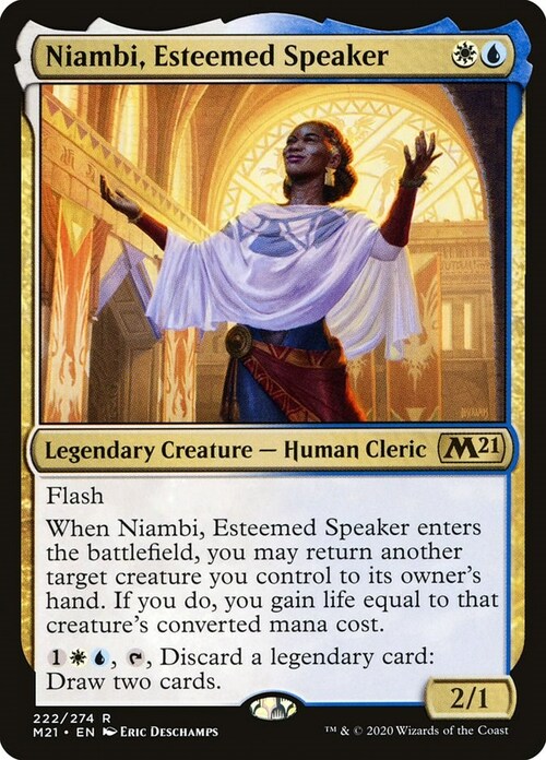 Niambi, Esteemed Speaker Card Front