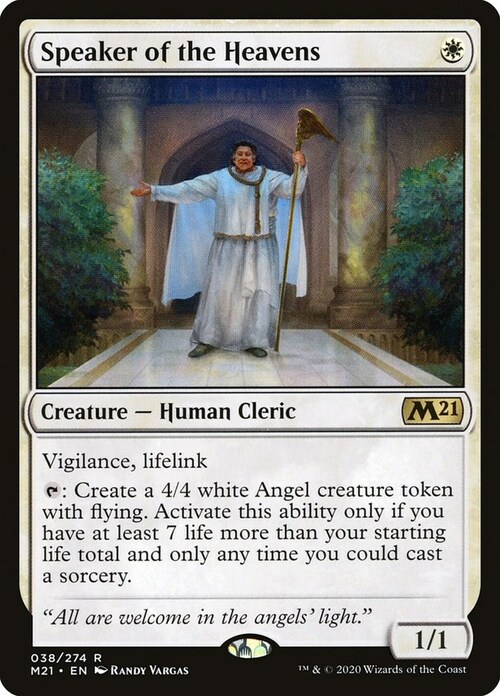 Speaker of the Heavens Card Front