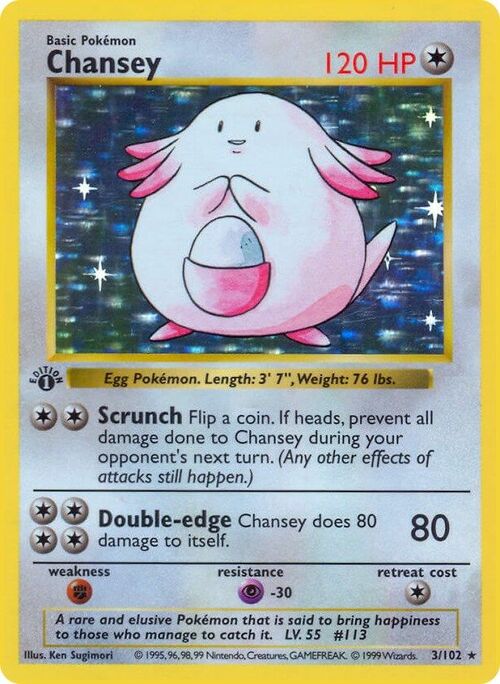 Chansey Card Front